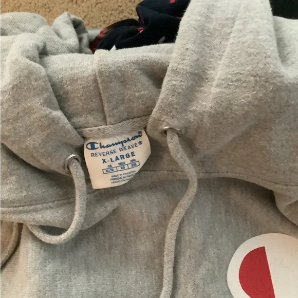 Champion Heather Gray Reverse Weave Hoodie - Picture 2 of 2